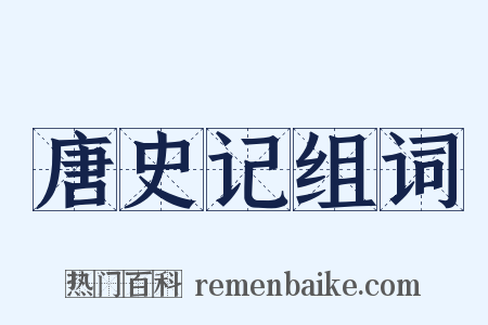 唐史记组词是什么意思的图片